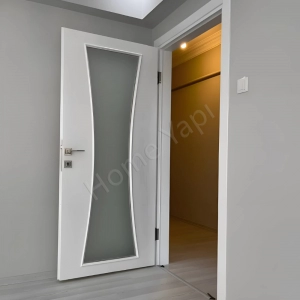 Amerikan Panel Kapı Kum Saati Camlı 1 resim1