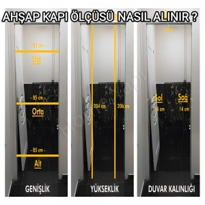 Lake Kapı Camlı Düz + Aksesuar Dahil resim4